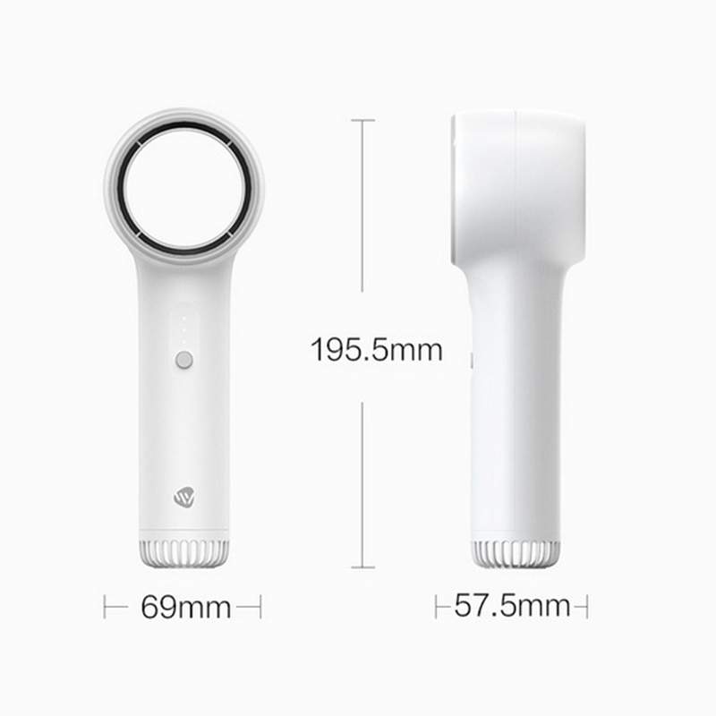 Xiaomi mijia usb oppladbar mini håndholdt vifte bladløs vifte bladløs sikkerhet sterk vind bærbar håndholdt bladløse vifter