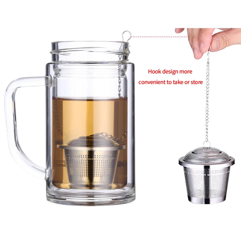 304 rustfrit stål te kugle si genanvendelig te urt låsefilter infuser til gryderet krydderi stewing suppe krydderier krus