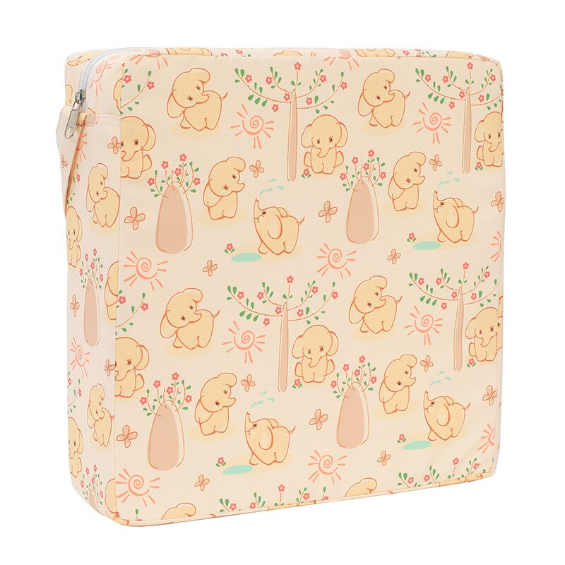 Kinderen Eetkamerstoel Verhoogde Zitkussen Student Zitkussen Waterdicht Cartoon Verhoogde Eetkamerstoel Zitkussen: Little pink elephant