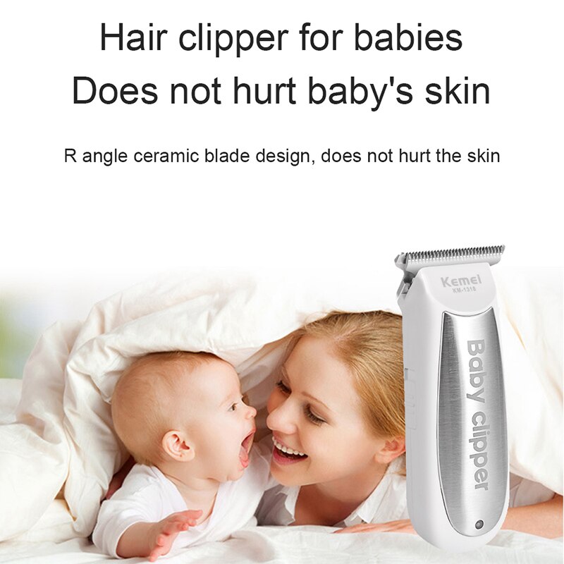 Baby kid elektrisk mini hårklipper trådløs, hårklipper, rengøringsbørste ,3* grænsekamme, usb-kabel, smøreolie