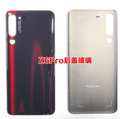 Original Best Glass Battery Back Cover with Camera Frame Rear Door Housing Case For Lenovo Z6 PRO L78051 with adhesive No Lens: Red No Glass lens