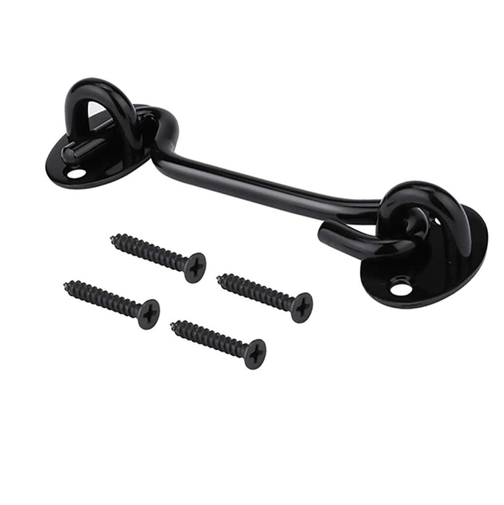 Door Security Slide Lock Refrigerator Lock Barn Door Freezer Lock Heavy Duty Solid Thicken Gate Door Sliding Lock Add Security: B