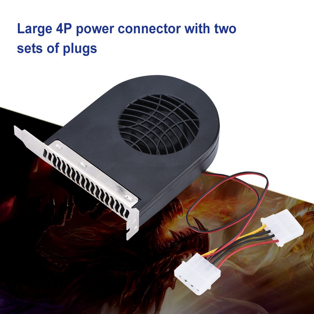 12V PCI Lüfter Mini 4 Pins System PCI Slot Gebläse Doppel Stecker CPU Fall DC Lüfter Computer chassis Abgas Turbo Fan