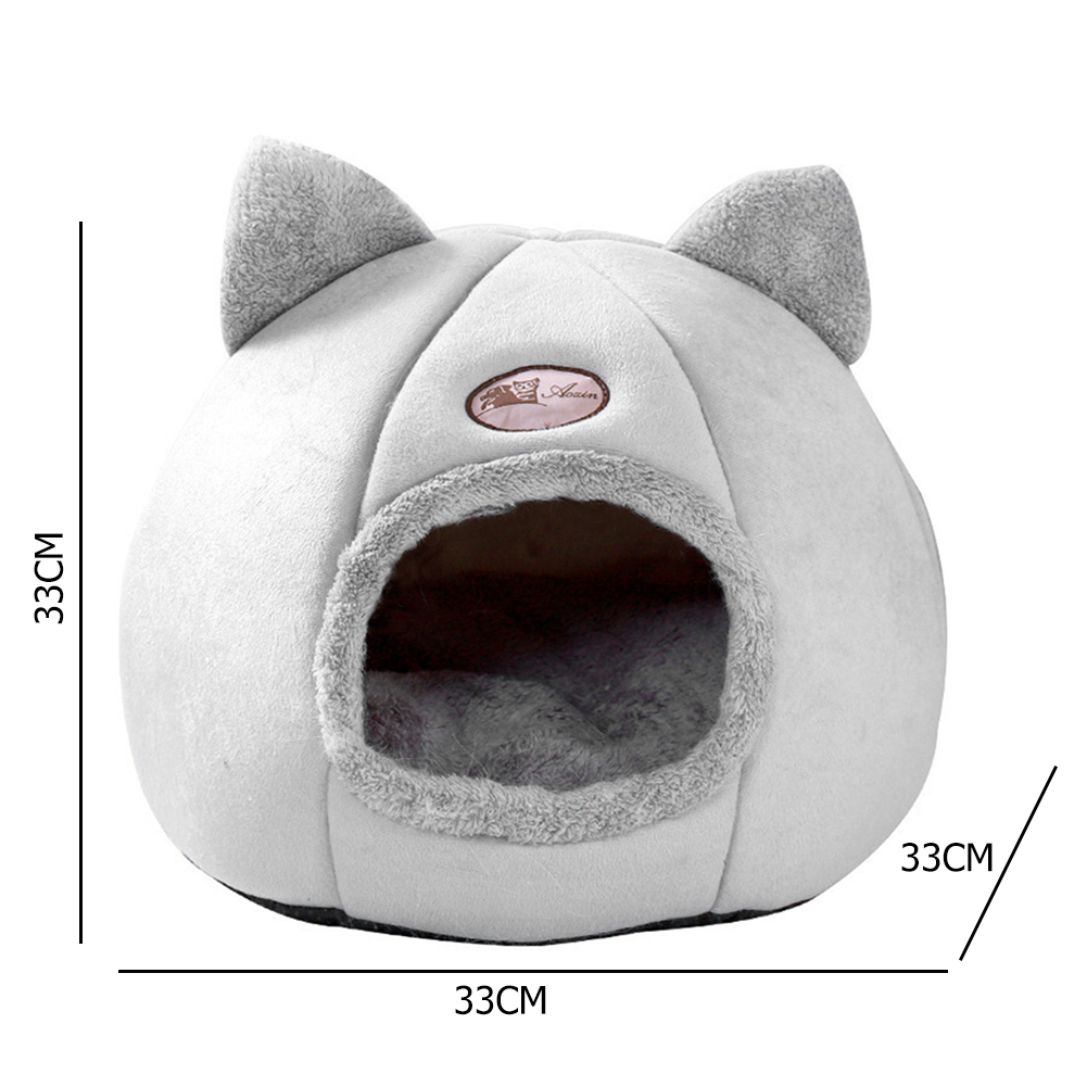Cama cómoda para dormir profundamente en invierno para gato, cesta pequeña para casa de perro, productos para mascotas, tienda de campaña acogedora, cueva, cama para interior, novedad: M