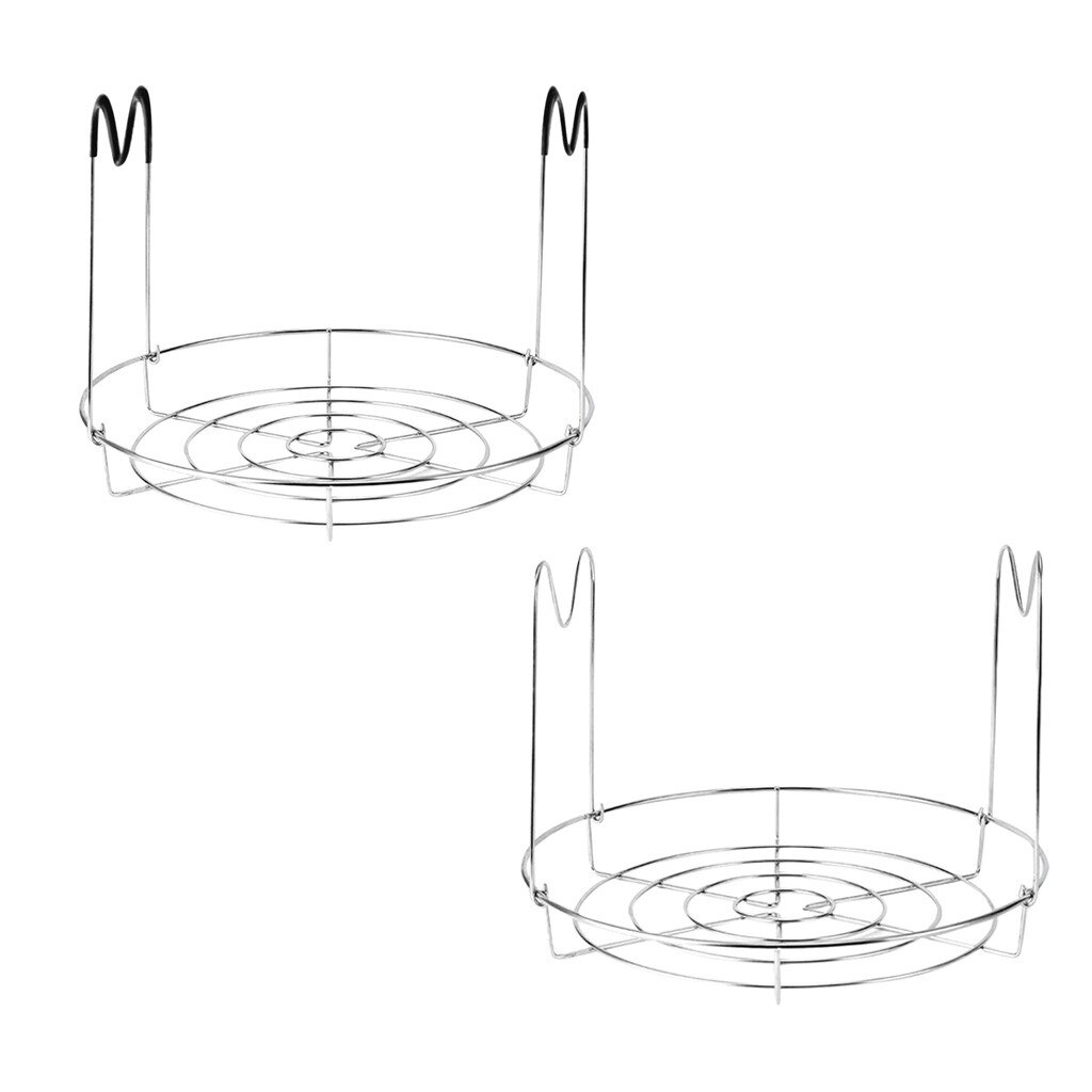 2PCs Stainless Steel Canning Rack Canner Rack Canning Jar Rack Kitchen supplies Fast: Default Title