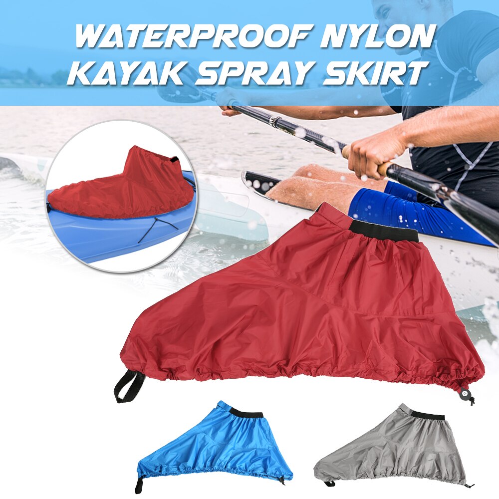 Universale Regolabile Sport di Nylon Impermeabile Kayak Spray Pannello Esterno Deck Sprayskirt Copertura