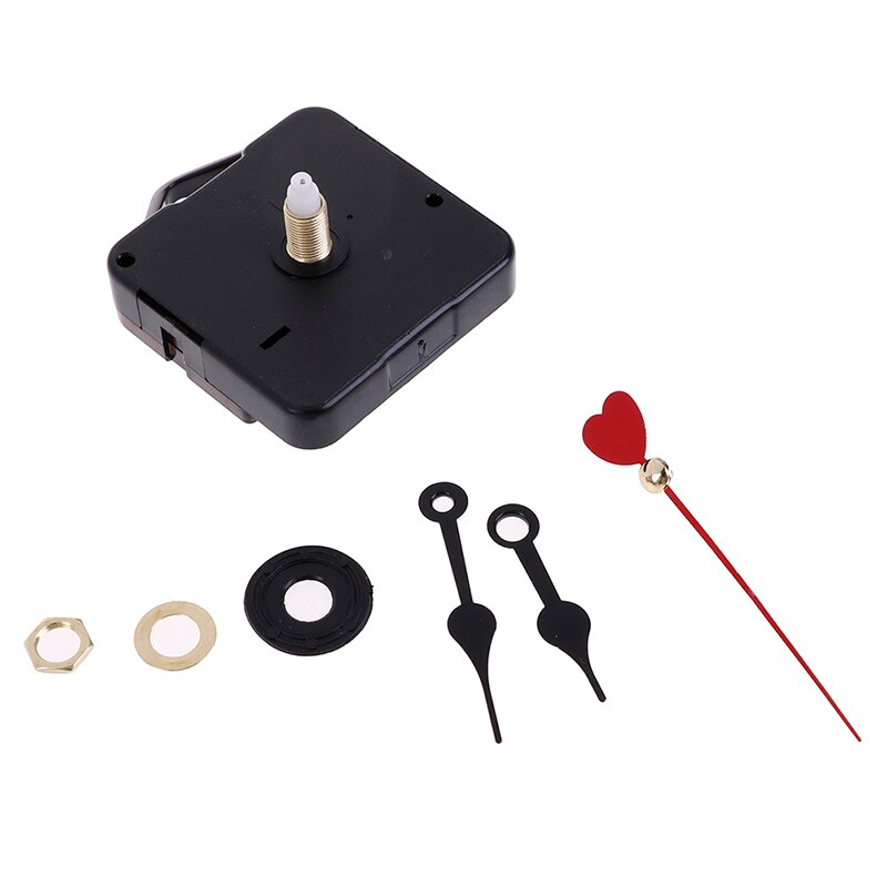 Red Heart Hands DIY Quartz Wall Clock Movement Mechanism Repair Parts