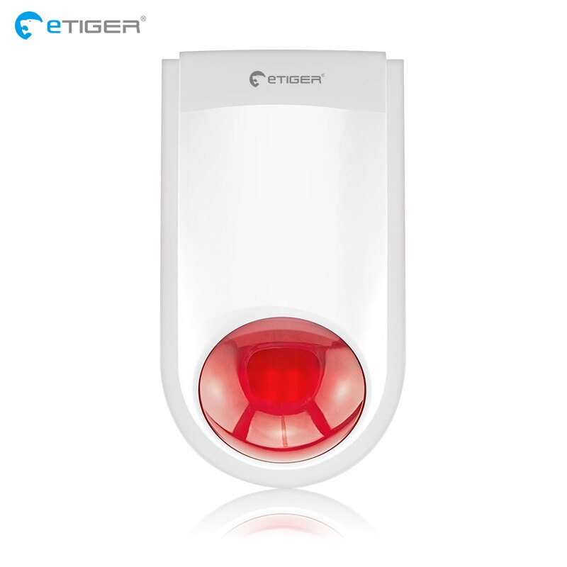 ETIGER – sirène extérieure sans fil, flash 433mhz, pour système d&#39;alarme de sécurité