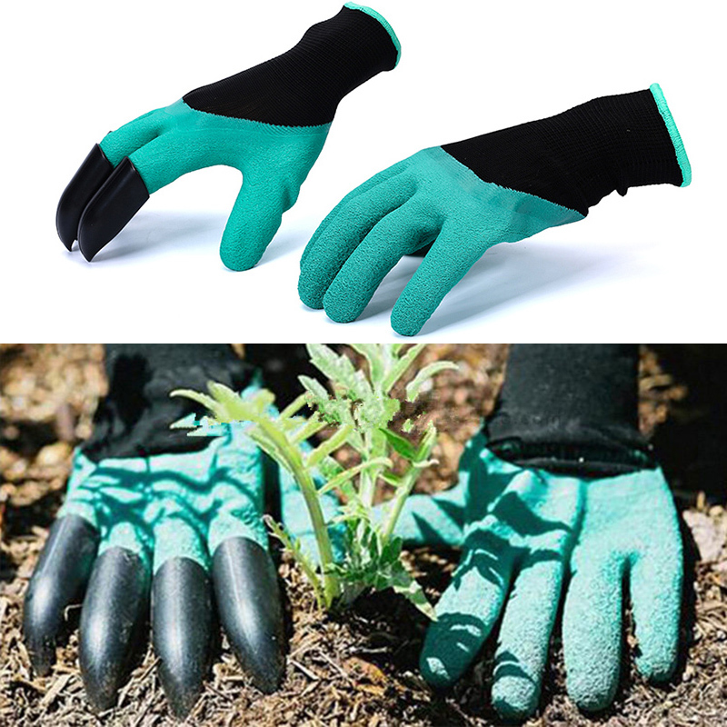 Werkhandschoenen tuin rubber polyester bouwers werk handschoenen graven huishoudelijke handschoenen Plastic klauw handschoenen tuinieren