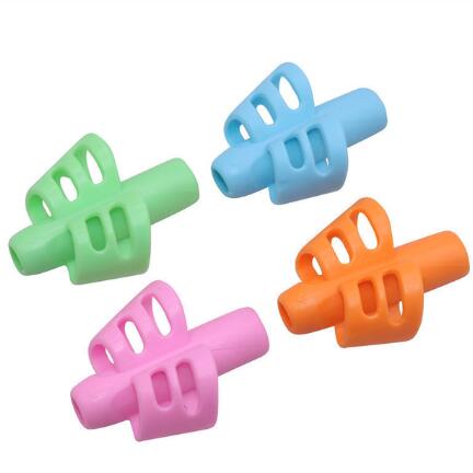 40 pcs Pen grip Handle Double Finger Silicone Pen Holder Student Writing Pen Correction Device Children Stationery: Default Title