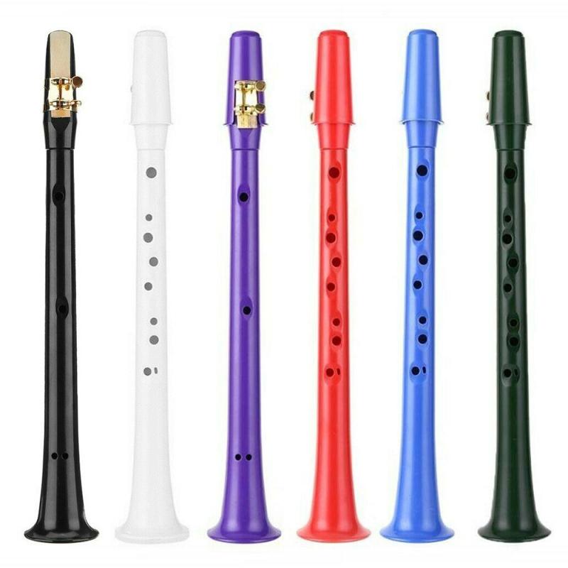 6 couleurs Mini Saxo Poche Saxophone Simple Clé C Instrument de Musique Pour Les Débutants Léger Vent Instrument Directe