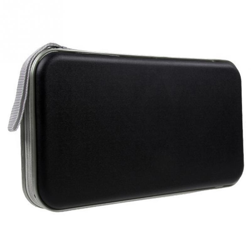 En ausuky lagring cd väska bärbar 80 skivor kapacitet dvd cd fodral för bil media lagring cd väska  -25: Svart