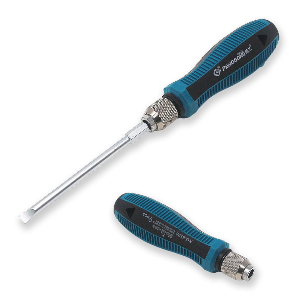 Precision Screwdriver Set 9Pcs/set Phillips / Slotte Multitool Screwdrivers With Magnetic Repair Hand Tools