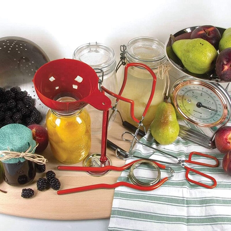 Canning Jar Lifter,Mason Jar Canning Lids,Household Canning Kit Canned Food,Can Raiser,Can Wrench,Lid Raiser,Canning Kit