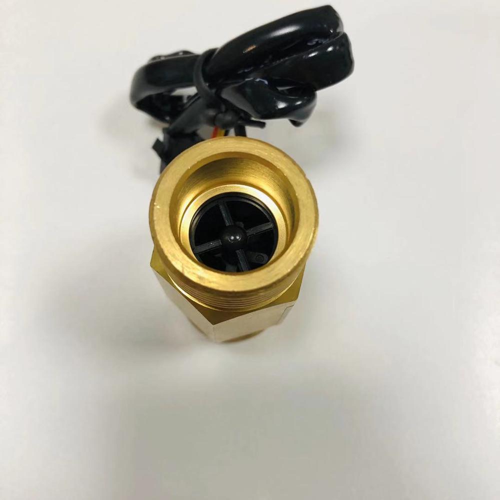 G3/4 " Flow Sensor Water Flow Switch For Meter Water Sensor Copper Shell Hall Turbine Flow Meter With Temperature