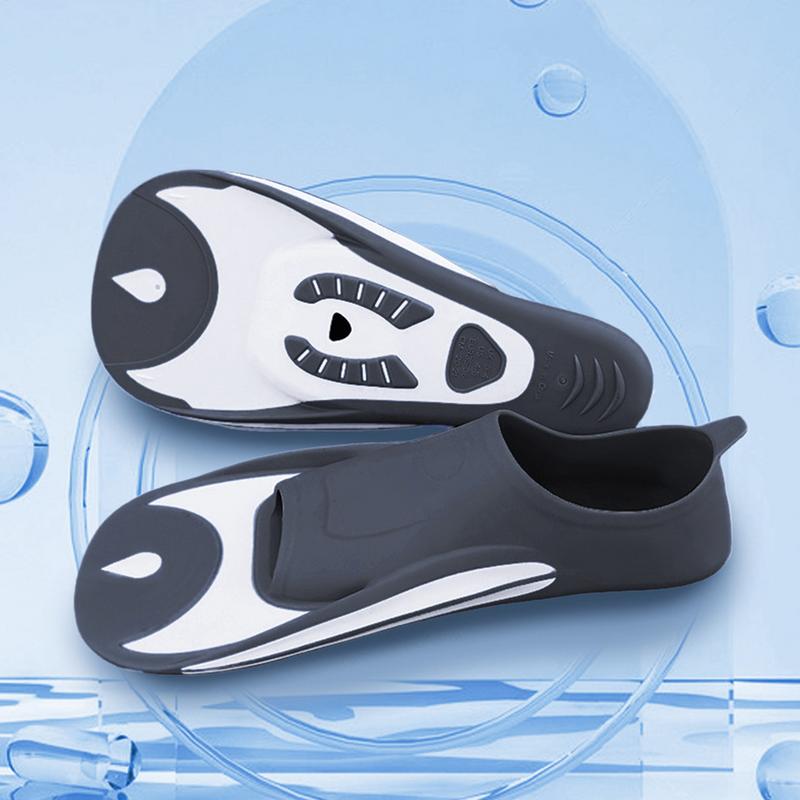 Snorkeling Covered Short Fins Swim Training Fins Swimming Flipper Floating Fins Freediving Equipment For Swimming Training Fins