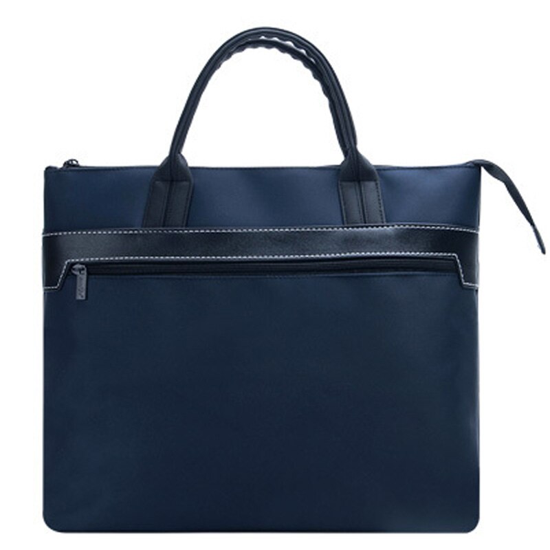 Portable Organizer For Documents Waterproof Bag For Ipad Business Bag Laptop Briefcase Men Computer Bag Wear-resisting Handbags: blue