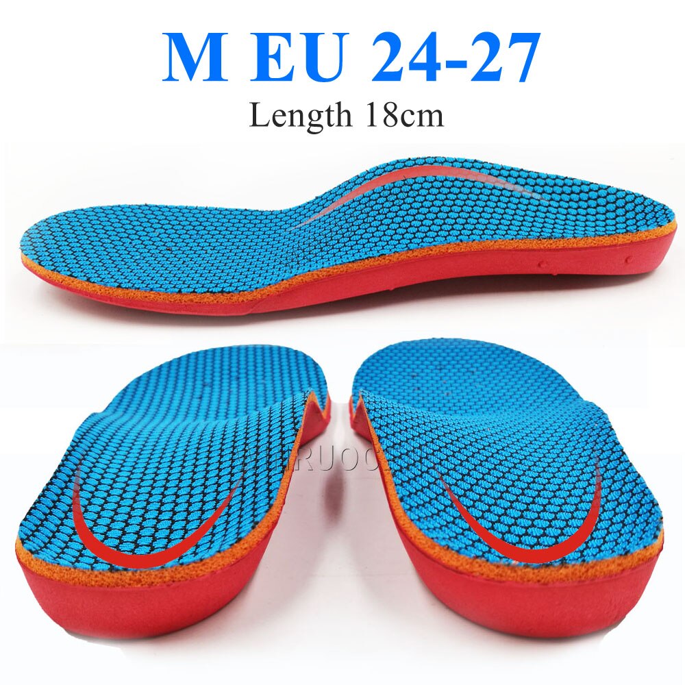 Eva Kids Kinderen Platte Voeten Correctie Arch Ondersteuning Inlegzolen Pads Correctie Gezondheid Voeten Zorg Insert Sportschoenen Pad Care Tool: Blauw