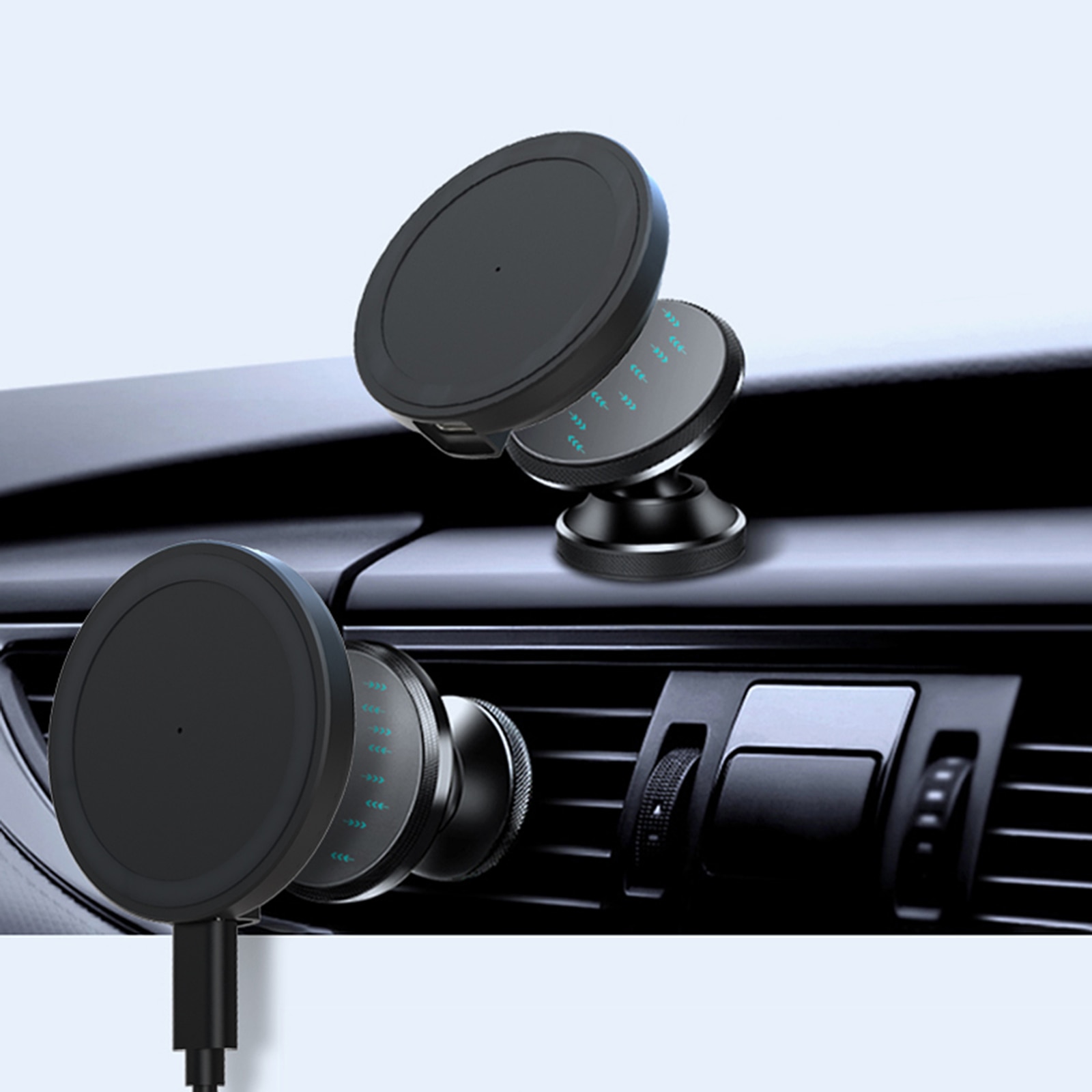 Magnetische Auto-oplader 15W Draadloze Auto Snel Opladen Voor Apple Mobiele Telefoon Oplader Voor Iphone 12 Draadloze Mag Veilig lader