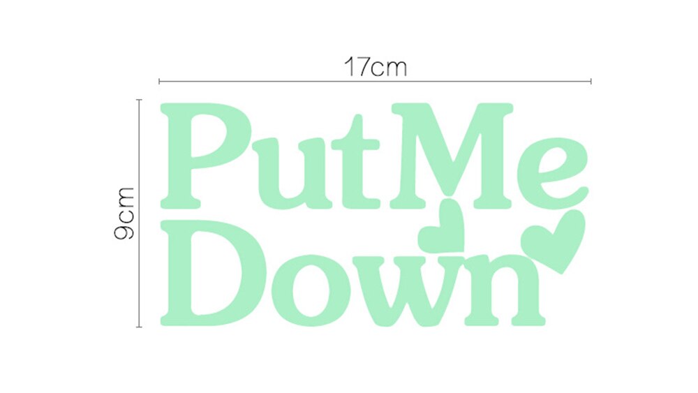 Put Me Down Glowing Letters Toilet Stickers Glow I... – Grandado