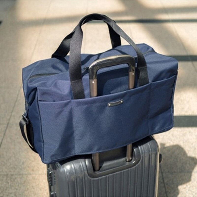 Waterdichte boodschappentas draagbare opvouwbare herbruikbare opvouwbare boodschappentas eco-tas markt boodschappentas: Blauw