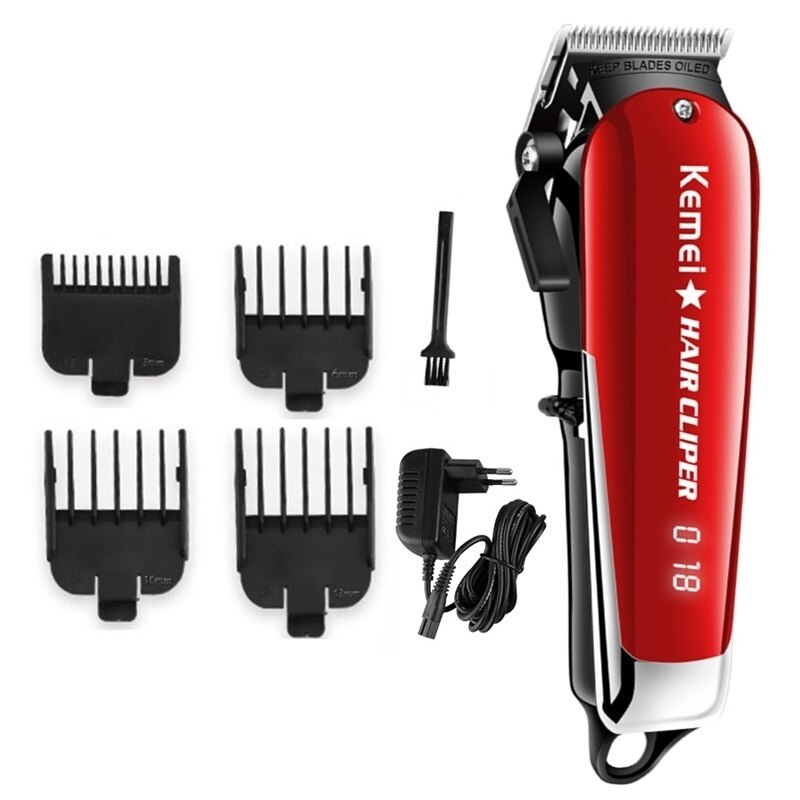 cordless magic hair clipper barber hair trimmer men electric beard cutter hair cutting machine hair cut adjustable: 4 guide combs