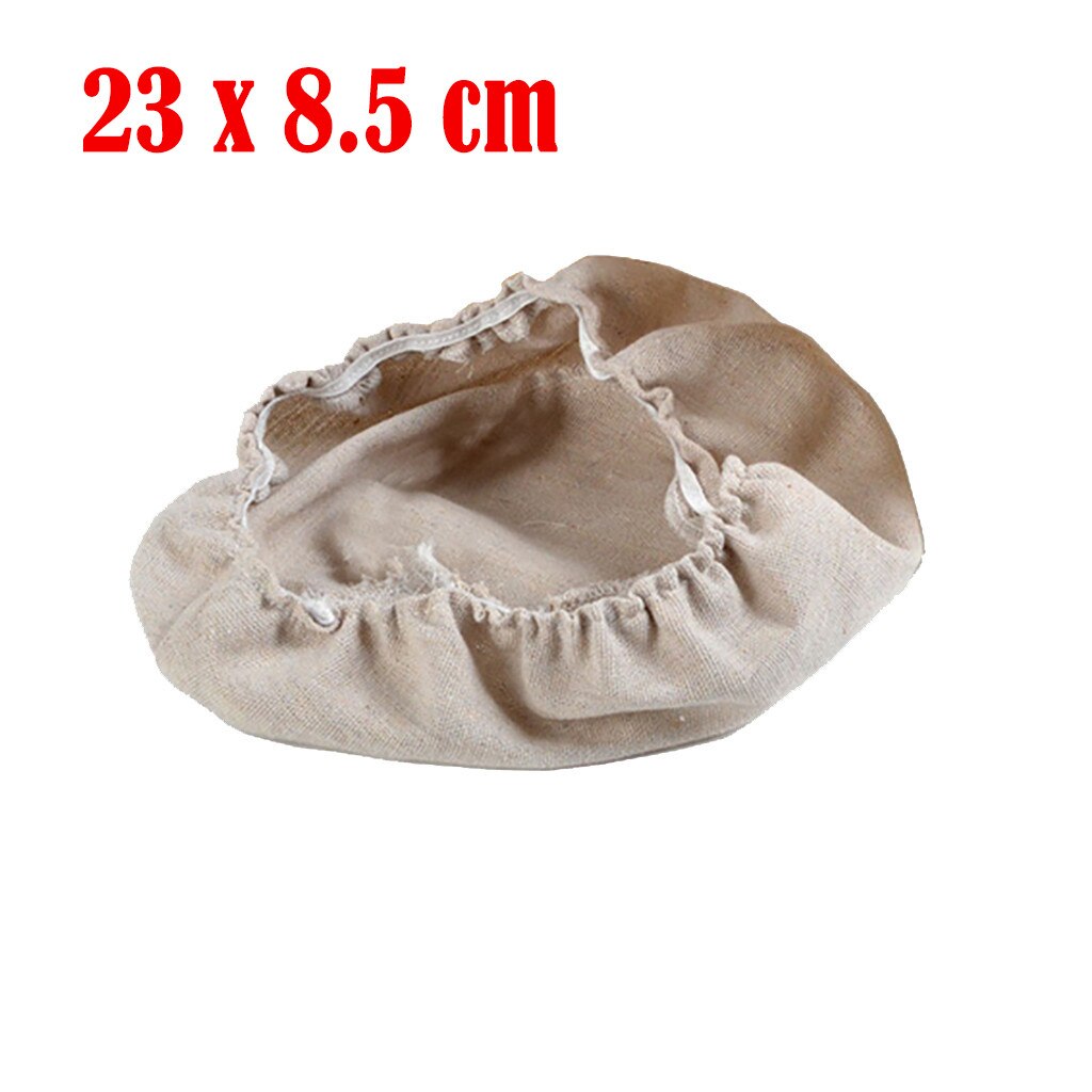 Rattan Bread Proofing Bag Natural Round Rattan Wicker Dough Fermentation Sourdough Bread Basket With Dough Bag 25x8.5CM @CE: Default Title