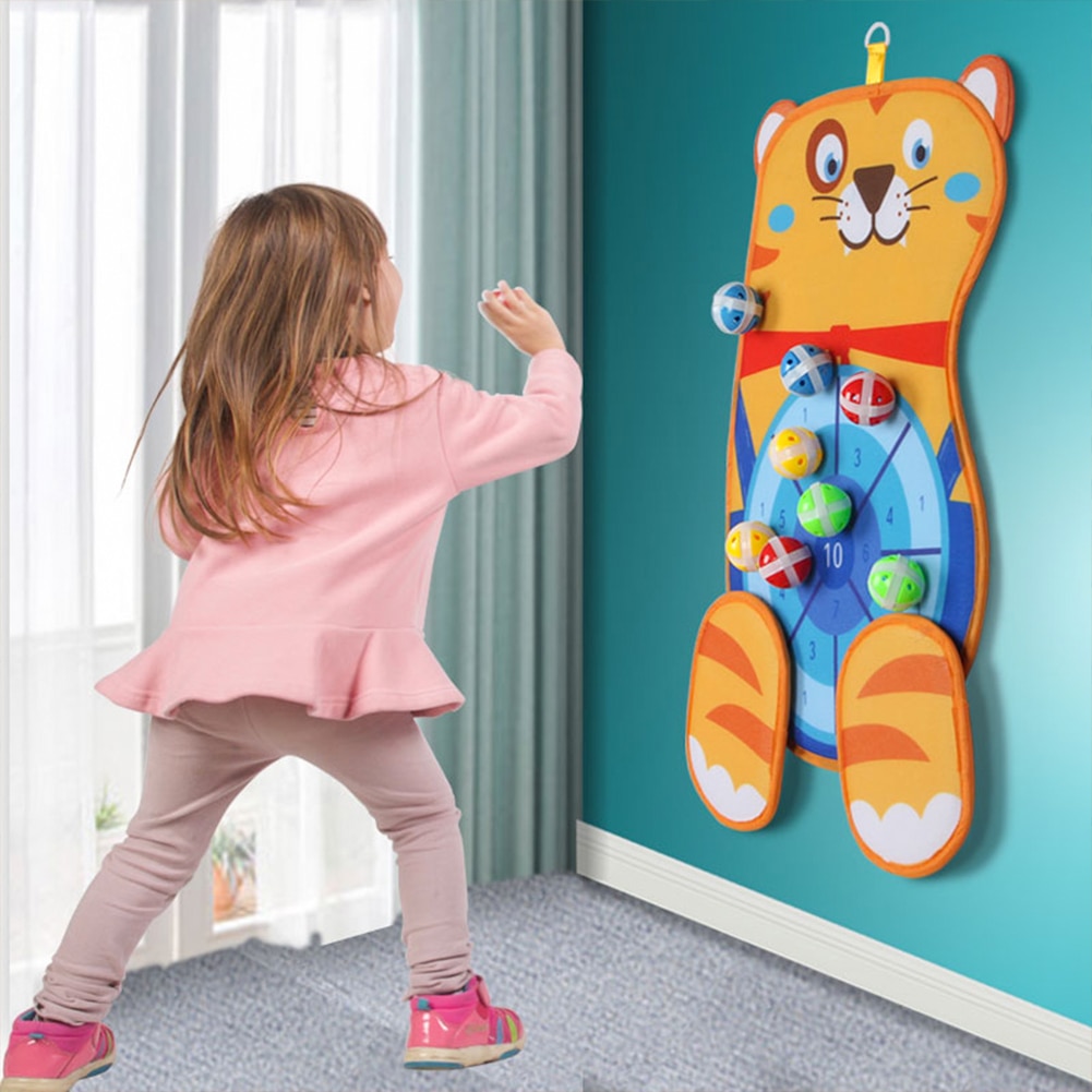 Kleverige bal dartbord familie gazon spel speelgoed voor kinderen kinderen zandzakken doel gooien bal buiten ouder-kind interactie
