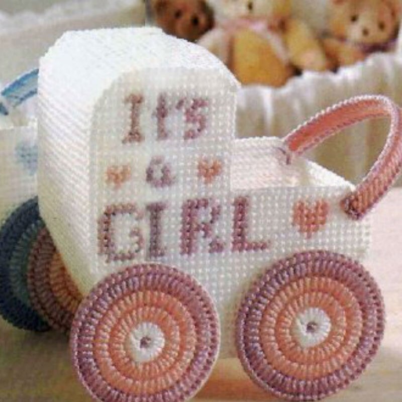 DIY Handmade 3D Cross Stitch Storage Box Clipping Three-dimensional Embroidery Home Decoration storage box Z