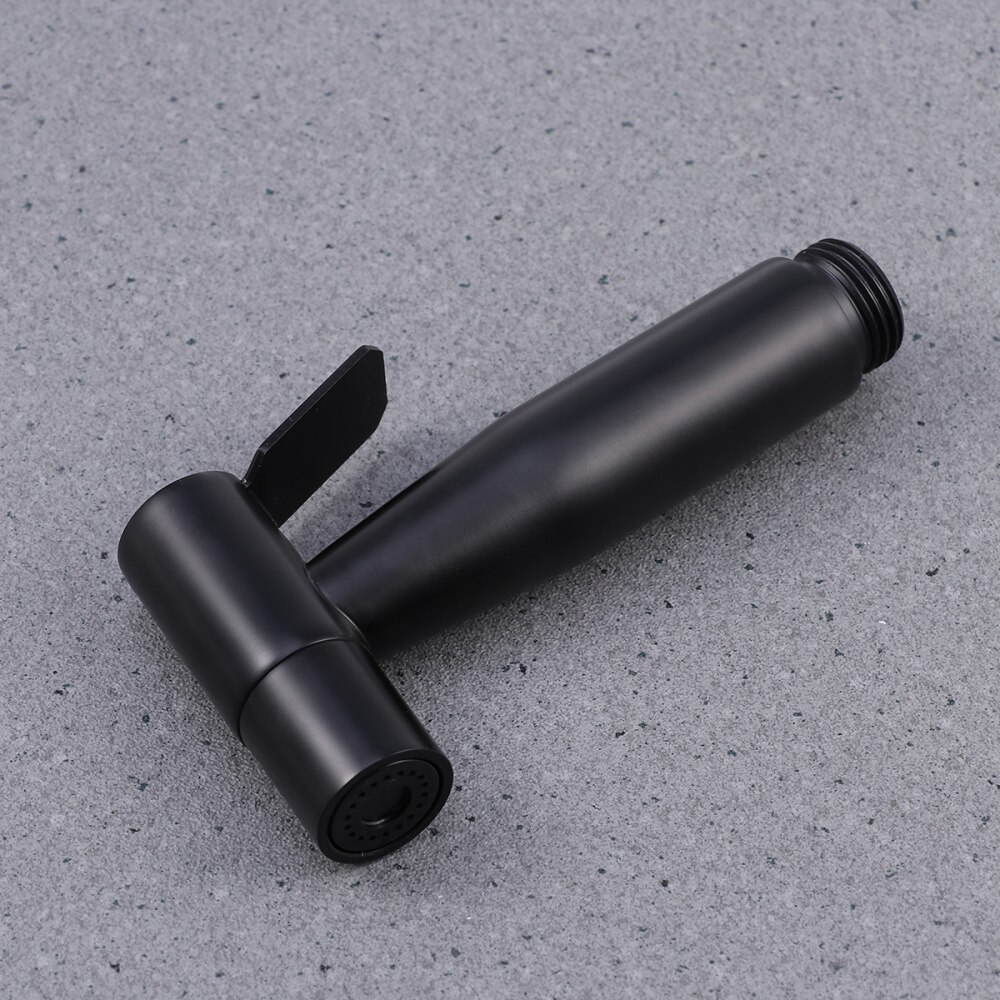 Bidet Douchekop Handheld Kleine Spray Bidet Nozzle Voor Badkamer Zelfreinigende Rvs Hand Bidet Kraan (Zwart)