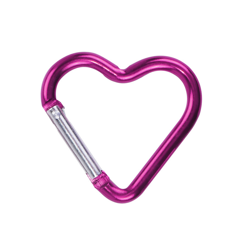 1/2/5pcs Sleutelhanger Mini Karabijnhaak Aluminium Gesp Lente Karabijnhaak Karabijnhaak Clip Sleutelhangers Outdoor Camping accessoires: Hot Pink / WHITE