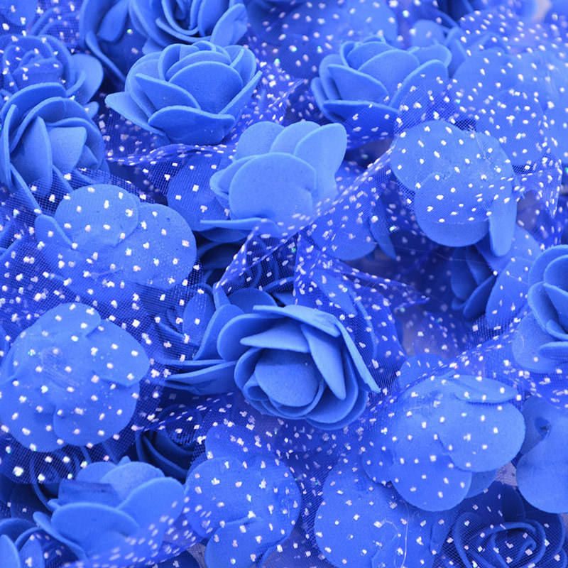 Mini roses en mousse de polyéthylène, 3.5cm, 50 fleurs/lot, têtes de fleurs artificielles, pour décorer un mariage, à la maison, pour l'artisanat: F10