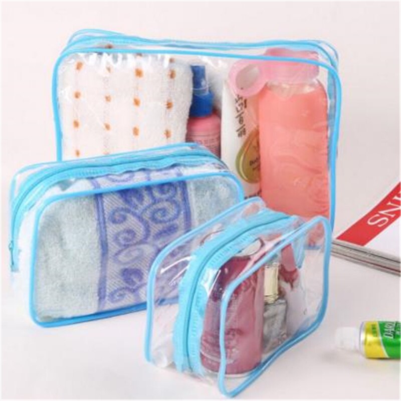 Pvc Cosmetische Zakken Vrouwen Transparant Clear Make-Up Tas Travel Organizer Bad Wassen Tote Beauty Opslag Rits Pouch Make Up Case
