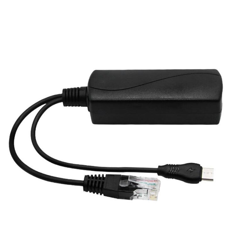 Produktbild von GCSUPERMARKET PoE Splitter – 48V Zu 5V, 12W, Isoliert, Für Netzwerkgeräte