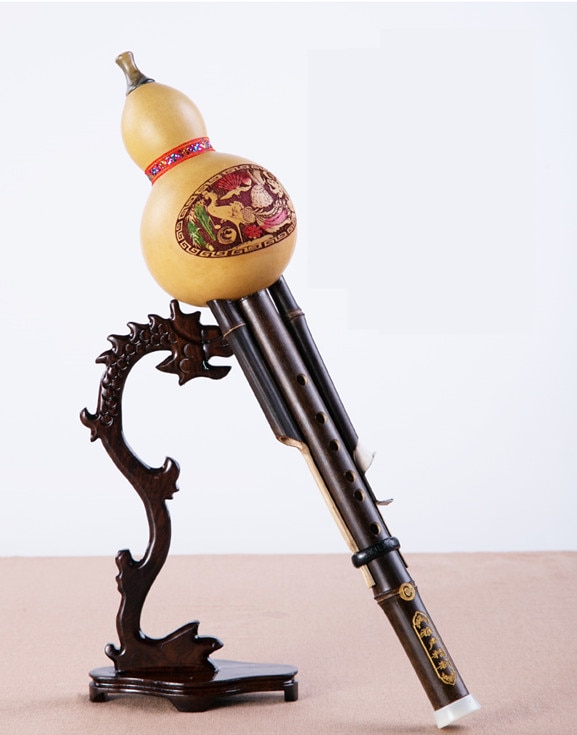 Ya sheng kinesisk håndlavet hulusi traditionel kalebas cucurbit fløjte etnisk hulusi musikinstrument til begyndere musikelskere
