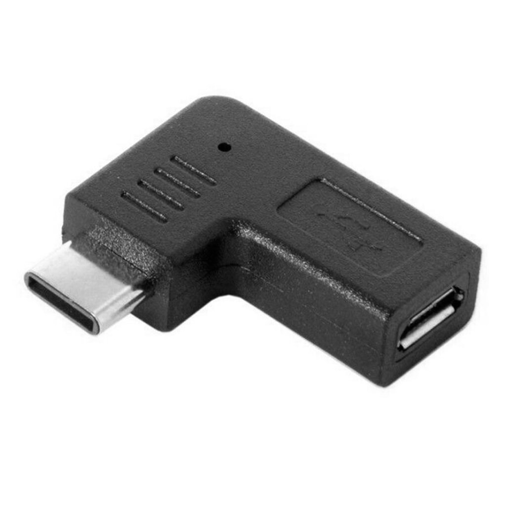 MagiDeal (2 Pack) Micro USB To USB Type C Adapter Right Angle 90 Degree