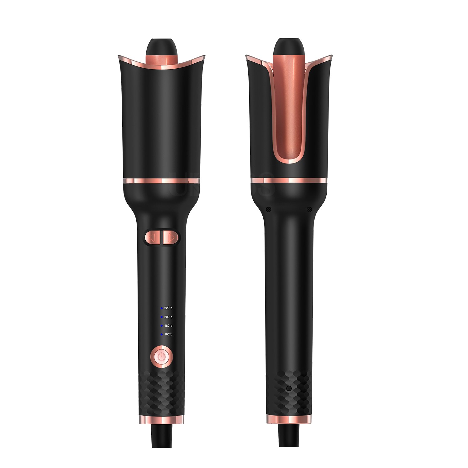 Spin N Ceramic Rotating Curler for Curls Waves Portable Hair Styling Fast Heating Women Styler Automatic Hair Curling Iron Wand: Black / AU