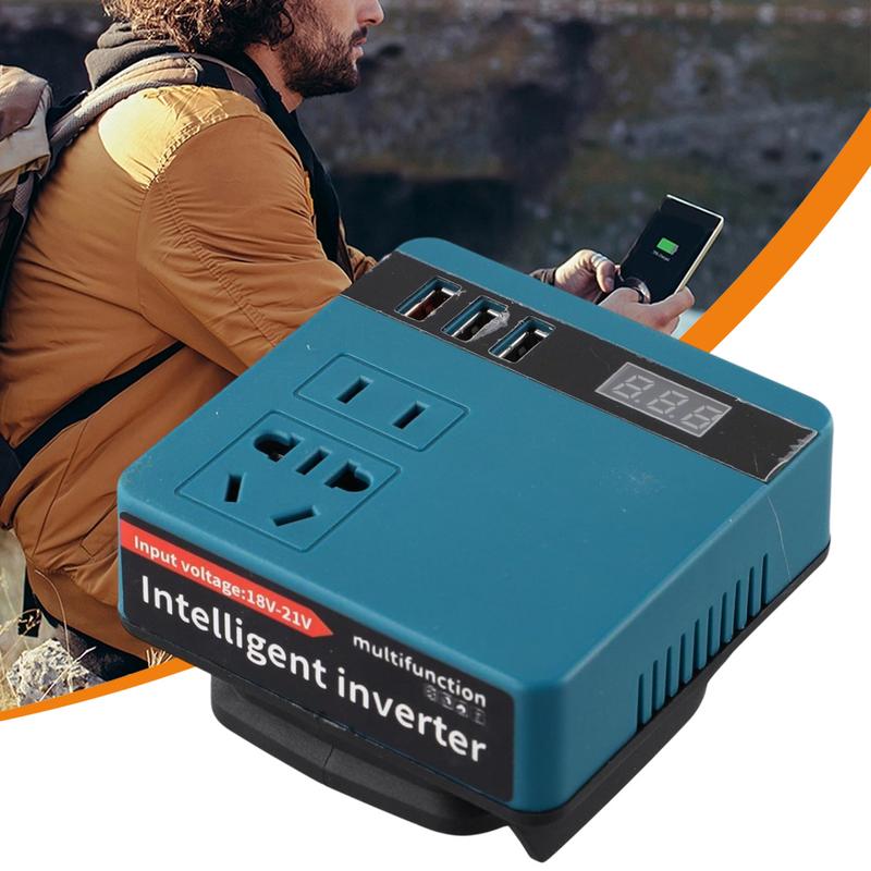 Battery Power Inverter For Makita 18V Li-ion Battery Outdoor Operation Inverter DC 18V to AC 220V Power Station Generator