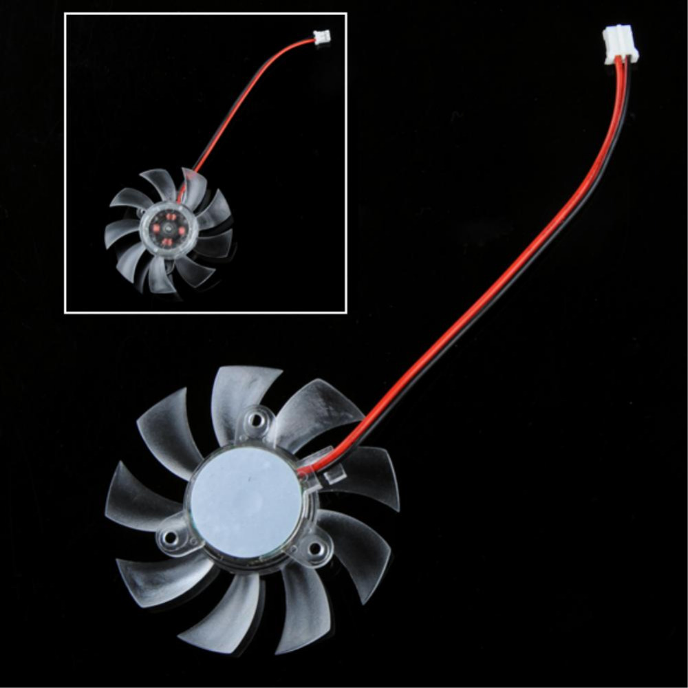 YCDC VGA Cooling Fan 60mm 6cm 12V 2 Pins Black CPU Heat Sink Fan Computer PC Cooler Exhaust Blower