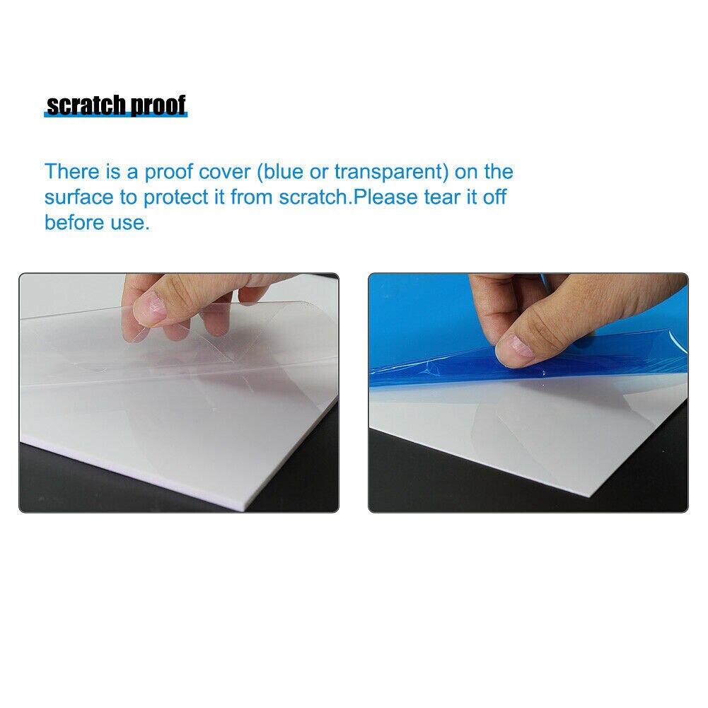 200mm x 250mm ABS Styrene Sheets Board Model Architectual Material Different Thickness