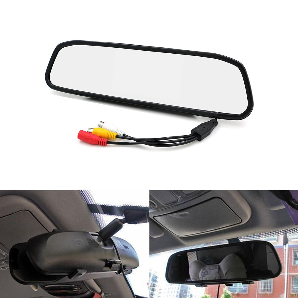 Universal 5 Inch Rearview Mirror with Rear Camera Display