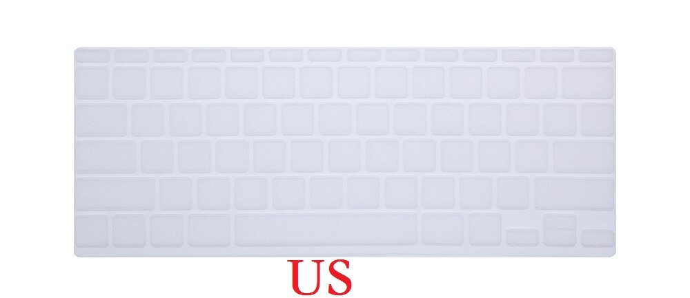 EU US Soft Silicon Keyboard Skin for Macbook Air 11 Keyboard Cover A1465 A1370 Keyboard Skin Film Protector: US-Clear