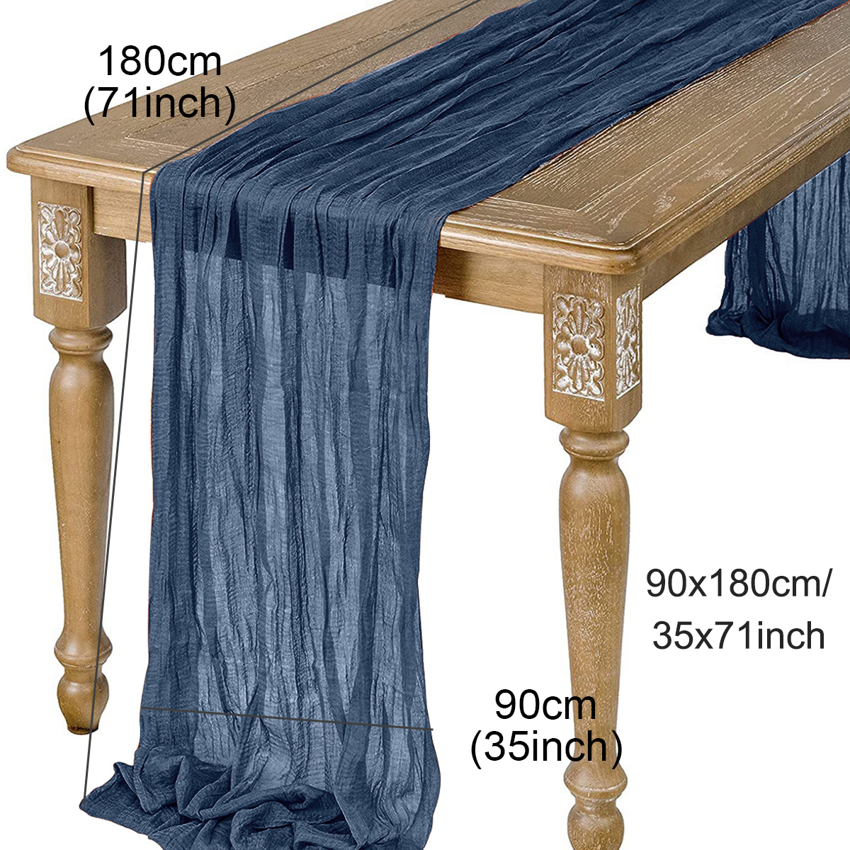 Camino de mesa de gasa semitransparente, tela de queso salvia, ajuste de mesa, comedor, de boda Vintage, banquetes de Navidad, Arcos, decoración de pasteles: Gris claro