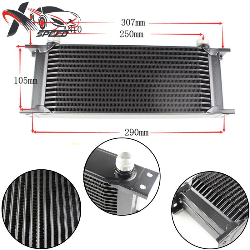 Universal 15 rows automotive engine gearbox oil cooler upgrades the oil cooled radiator assembly