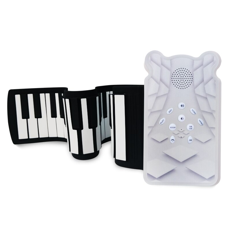 49 Keys Roll Up Piano Foldable Portable Hand Roll Piano with Built-in Loudspeaker: 49K5 rhombus
