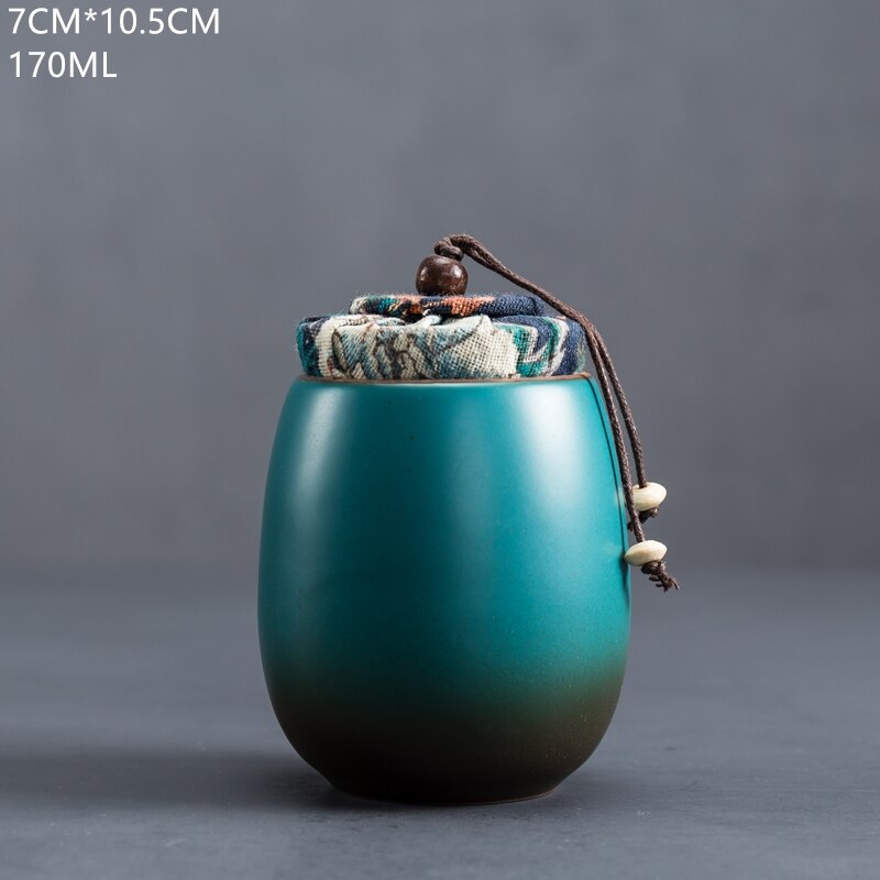 JIA-GUI LUO Ceramic tea container Tea Caddies tea organizer coffee container tea storage tea bag storage box D111: D