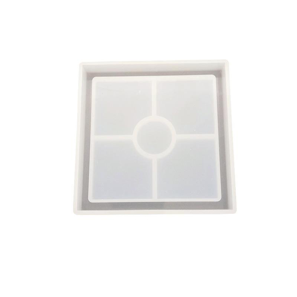 5 Stijlen Diy Siliconen Cup Pad Water Cup Mat Houder Epoxyhars Ambachten Mallen 1 Pcs Transparante Klei mould
