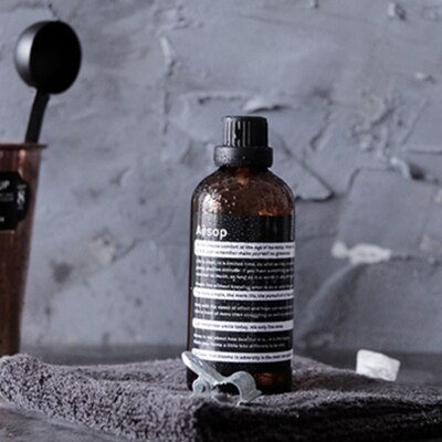 500ML Braune Flasche nordisch Glas Flüssigkeit Seife Spender Shampoo Flasche Für Flasche Dusche Gel Flasche Körper Waschen Haar Klimaanlage Kasten,seifenspender: Startseite 100ML