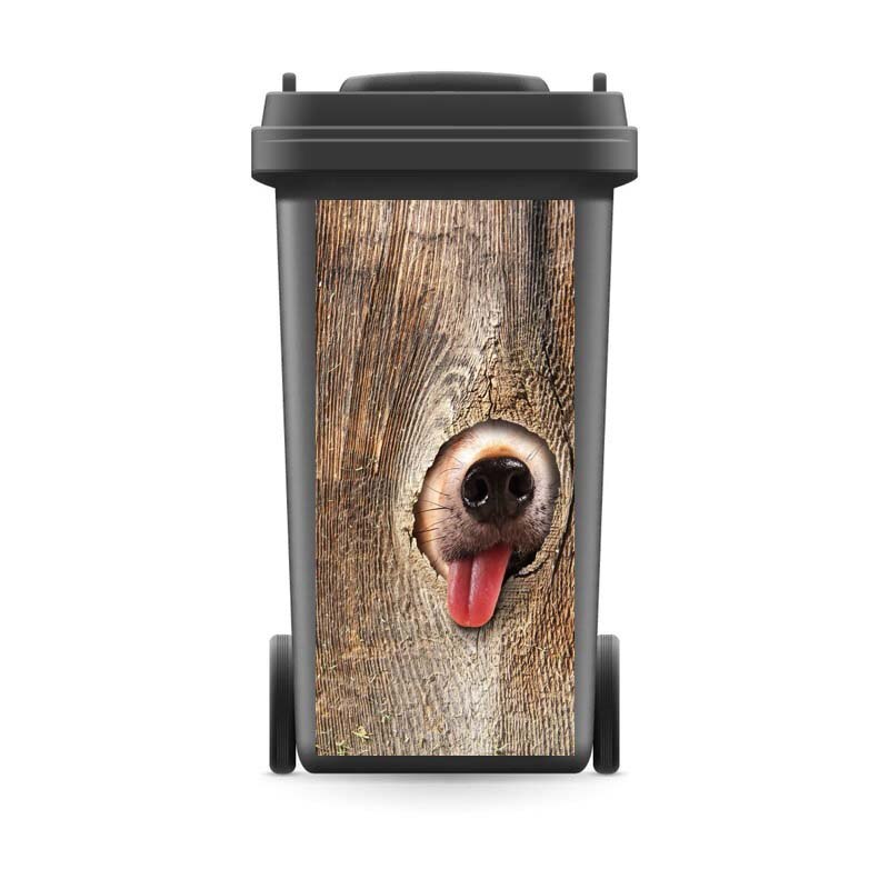 DIY Modern Adhesive Removable Waterproof Sticker Decals Rubbish Bin Sticker Kitchen Accessories 120liter 240liter: 1 / 31x70cm(For120liter)