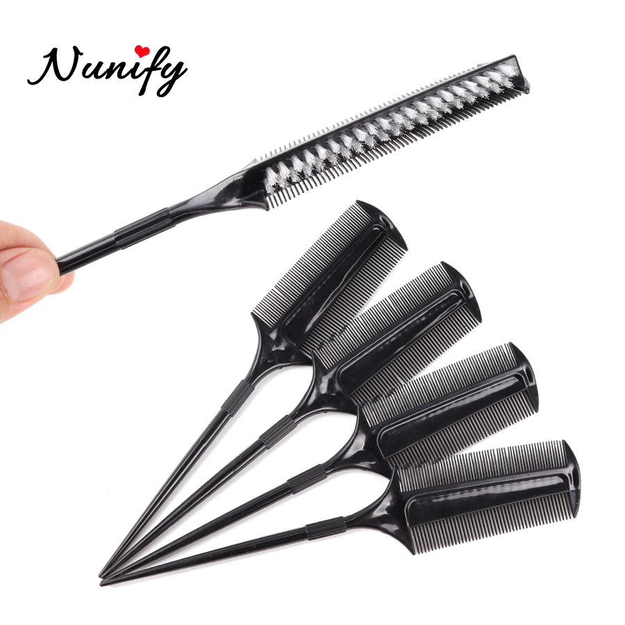 Nunify slim line drilleri frisør kamme glat hår børste piger hestehale hår kam salon hårpleje styling værktøj